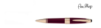 Mont Blanc Great Characters 'J. F. Kennedy' Burgundy Precious Resin / Gold Plated Balpennen